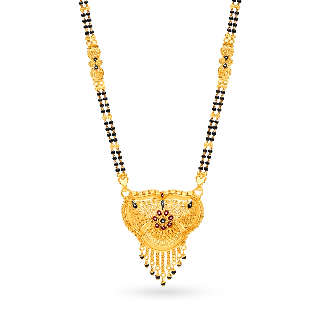 Majestic Mangalsutra with Enamel,,hi-res image number null