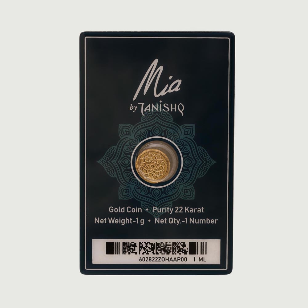 1 GM 22 Karat Stunning Lotus Gold  Coin,,hi-res image number null