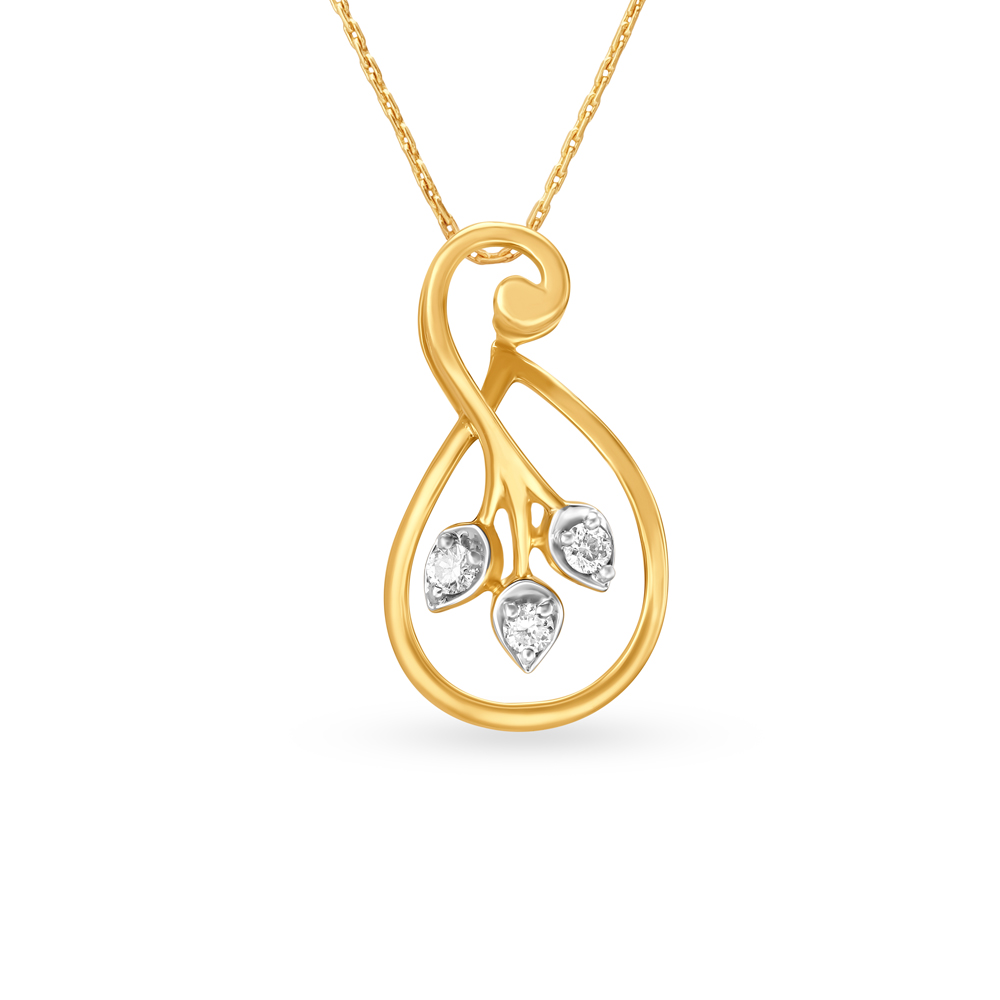 Teardrop Diamond Pendant
