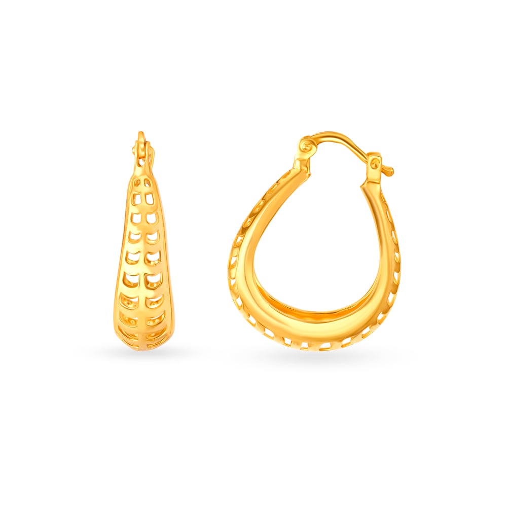 Chic Contemporary Hoop Earrings,,hi-res image number null