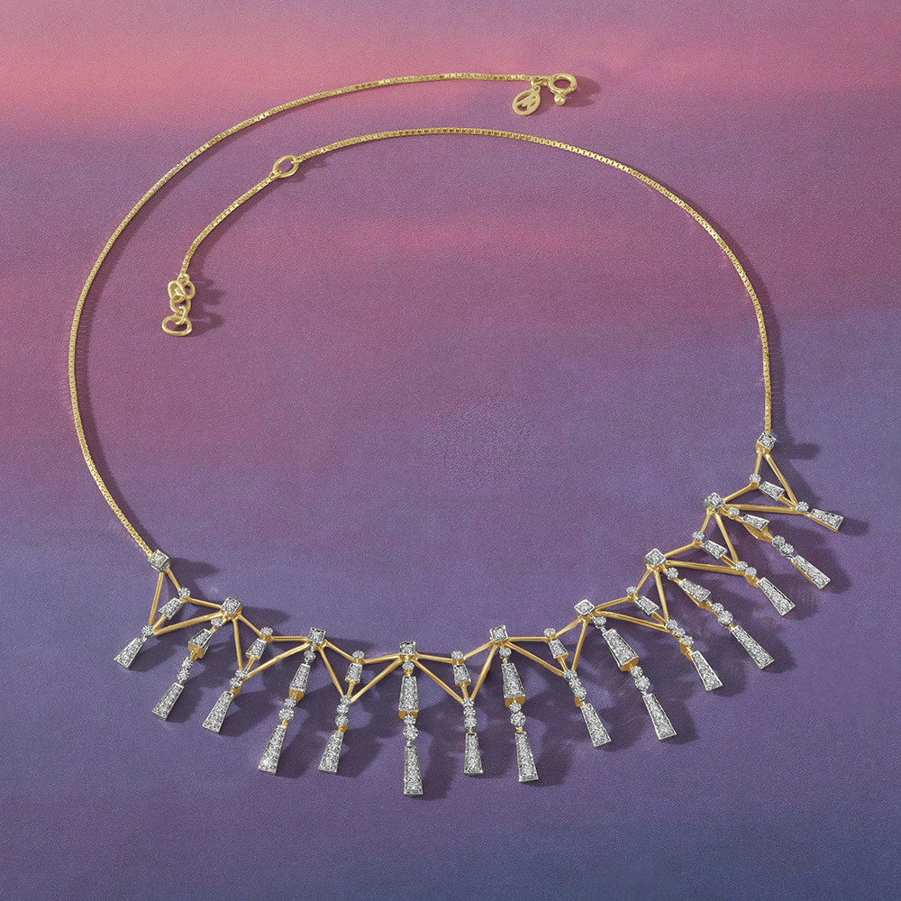 Horizon Spire Diamond Necklace,,hi-res image number null