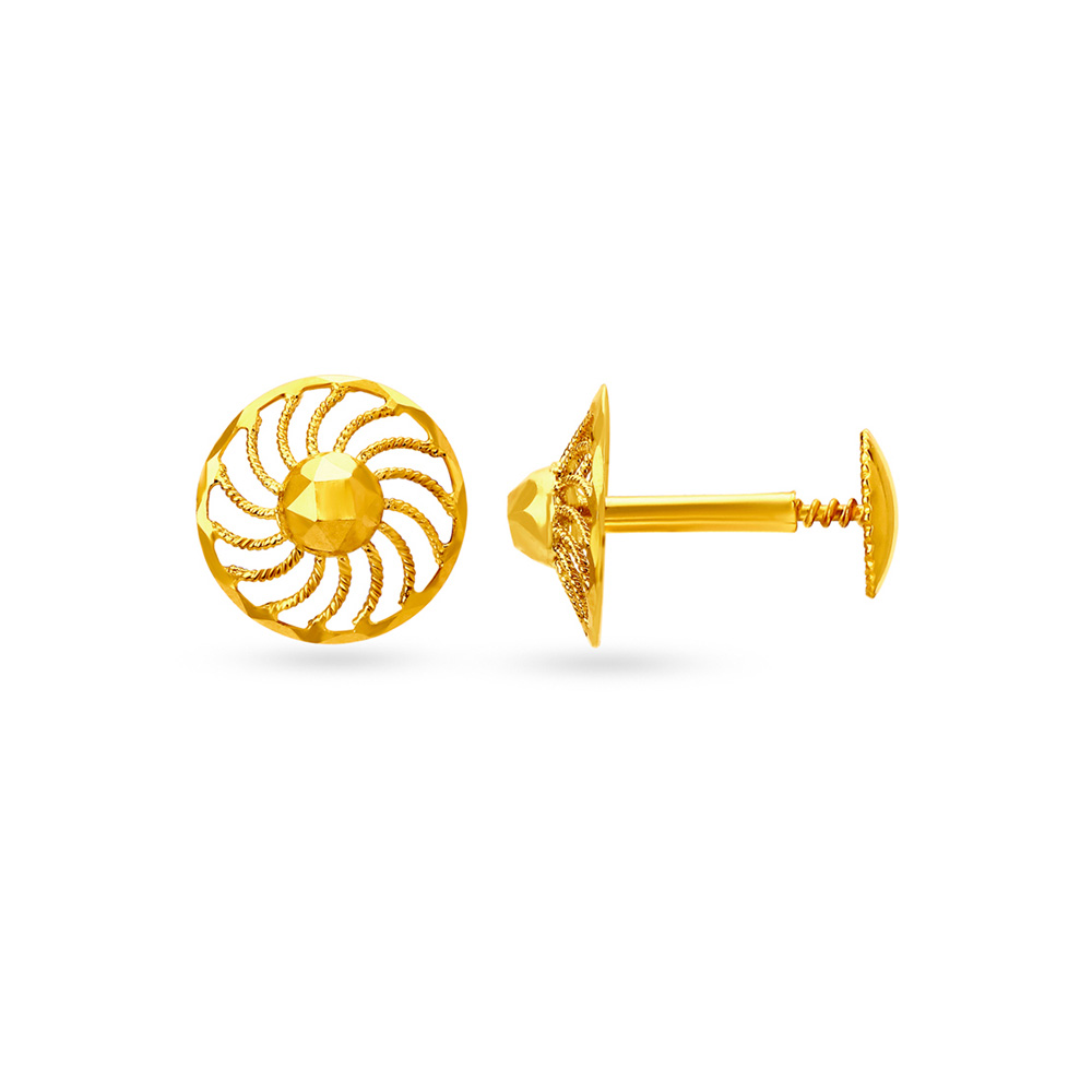 Tiered Gold Drop Earrings,,hi-res image number null