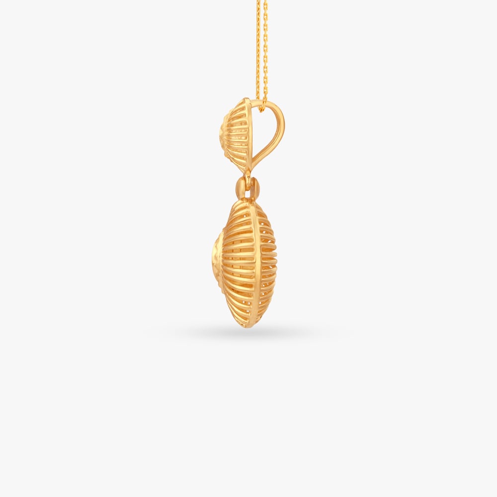 Sunburst Symphony Gold Pendant and Earrings Set,,hi-res image number null