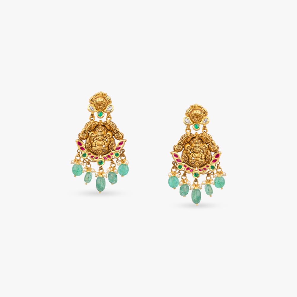 Temple Gold Bridal Necklace Set,,hi-res image number null