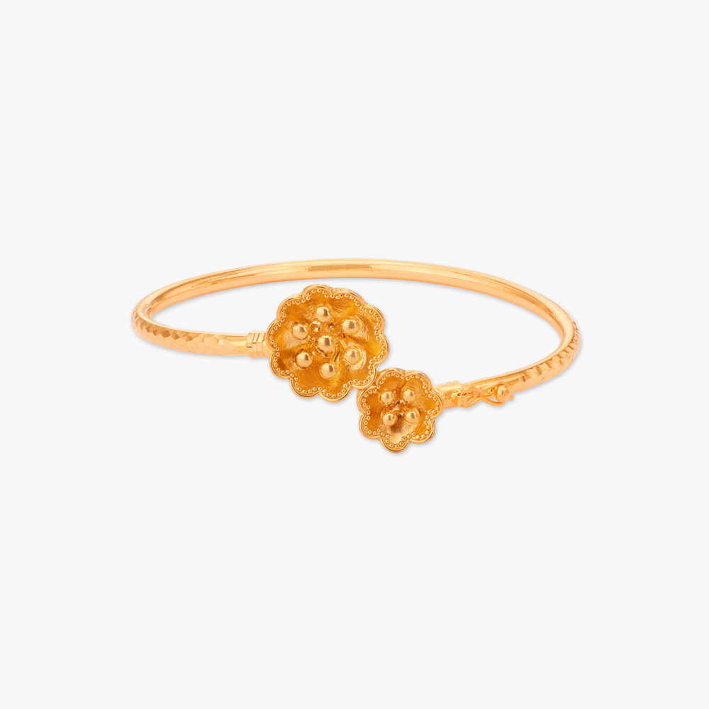 Tant Phool Loha Gold Bangle,,hi-res image number null