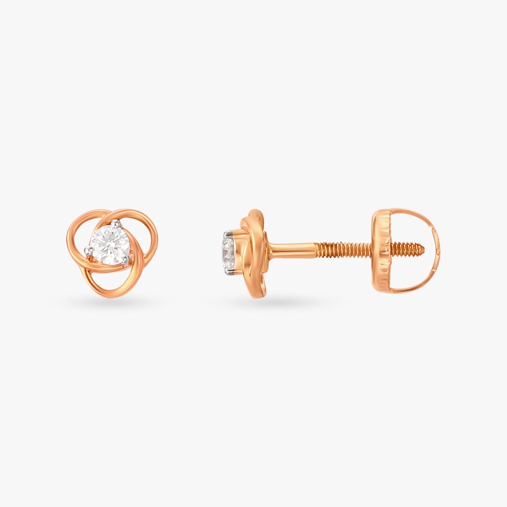 Contemporary Glamour Diamond Stud Earrings,,hi-res image number null