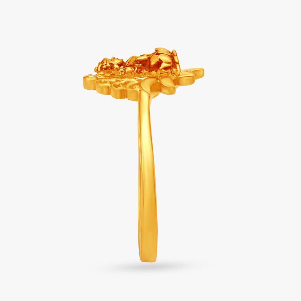 Serenity Gold Finger Ring,,hi-res image number null
