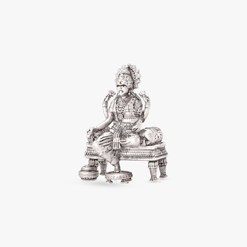 Mahalakshmi  Aura Silver Idol,,hi-res image number null