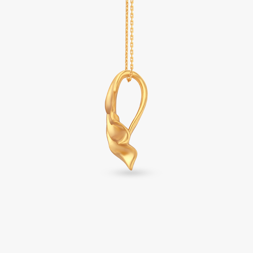 

Whisper Curve Gold Pendant