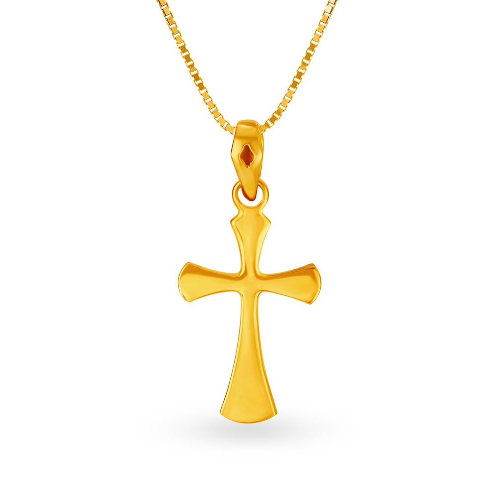 

Sublime Cross Religious Gold Pendant