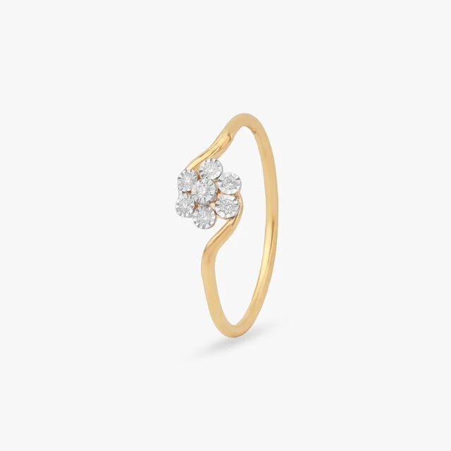 Wave Bloom Diamond Ring,,hi-res image number null
