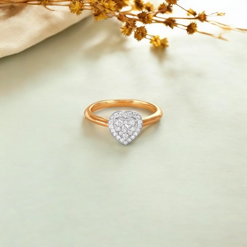 

Heartfelt Spark Diamond Finger Ring