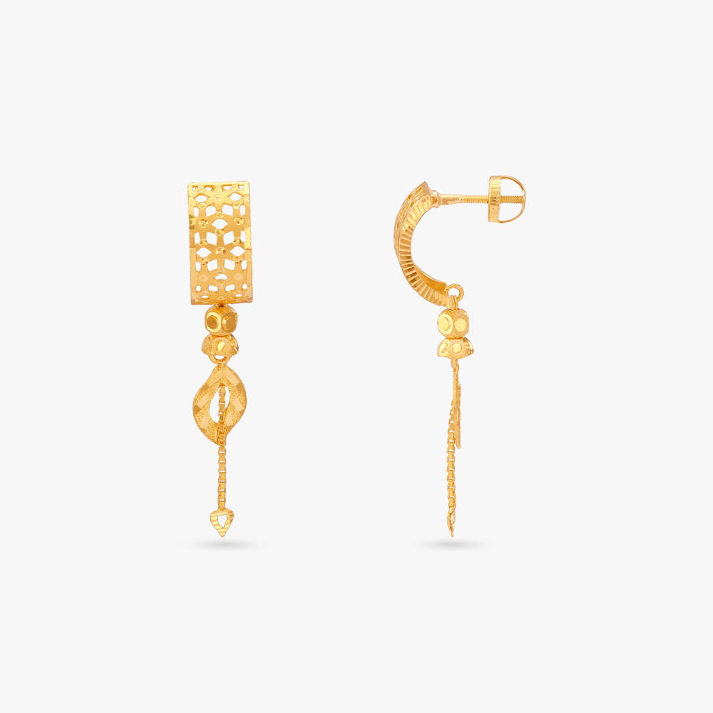 

Twist Tassel Gold Drop Earrings