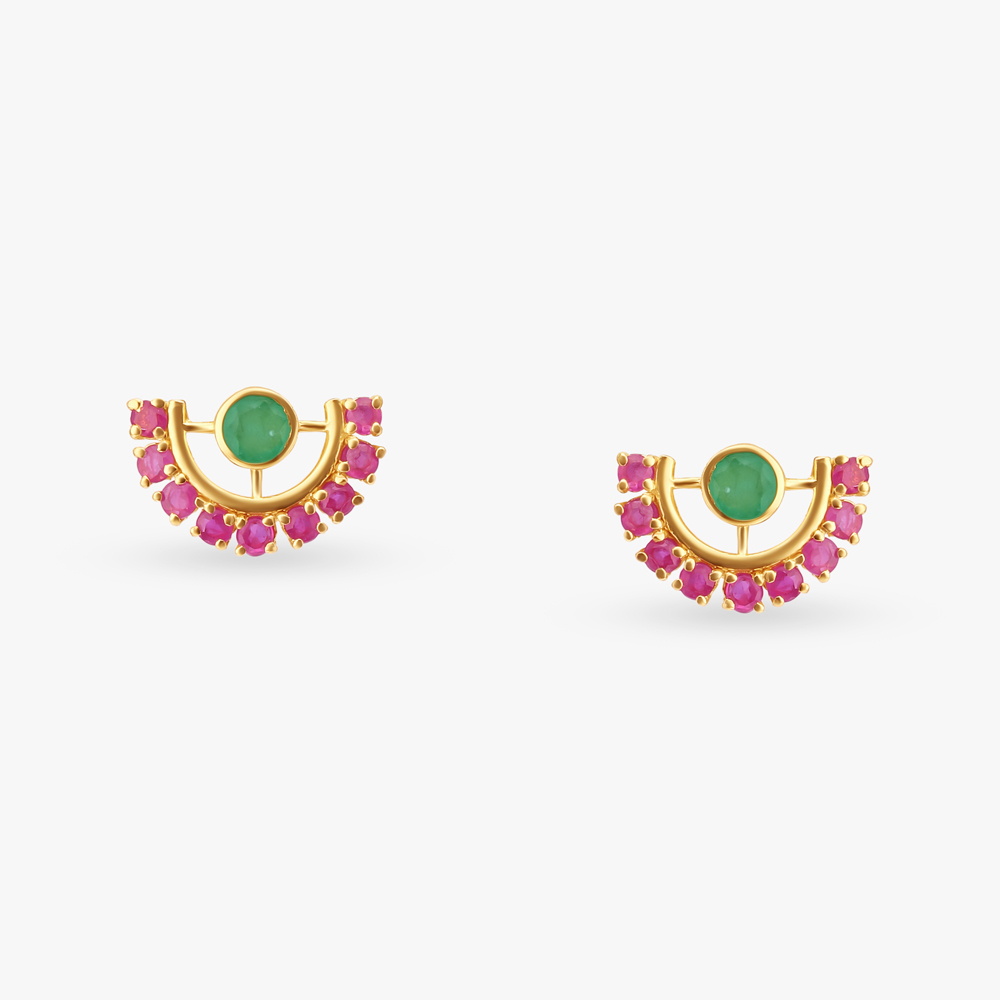 Crescent Pendant with Chain and Earrings Set,,hi-res image number null