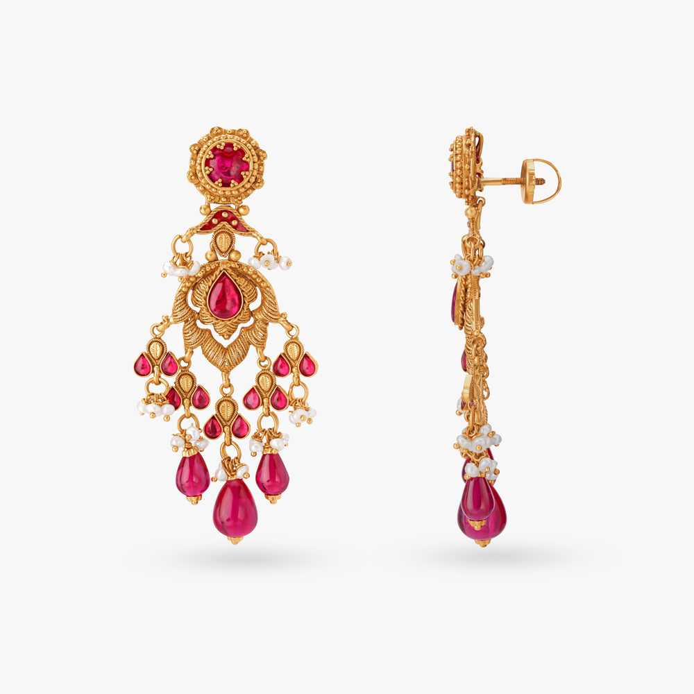 Royal Grandeur Gold Necklace Set,,hi-res image number null