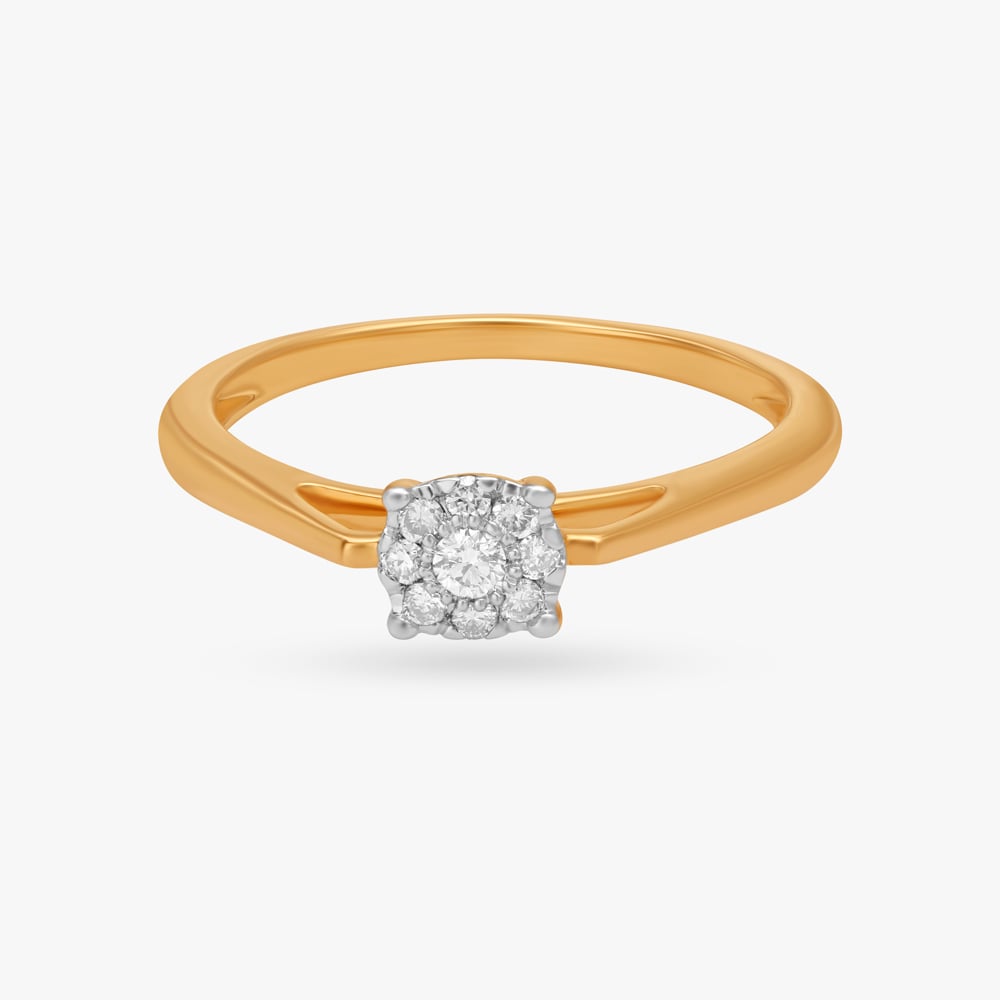 Eternal Sparkle Gold Diamond Finger Ring,,hi-res image number null