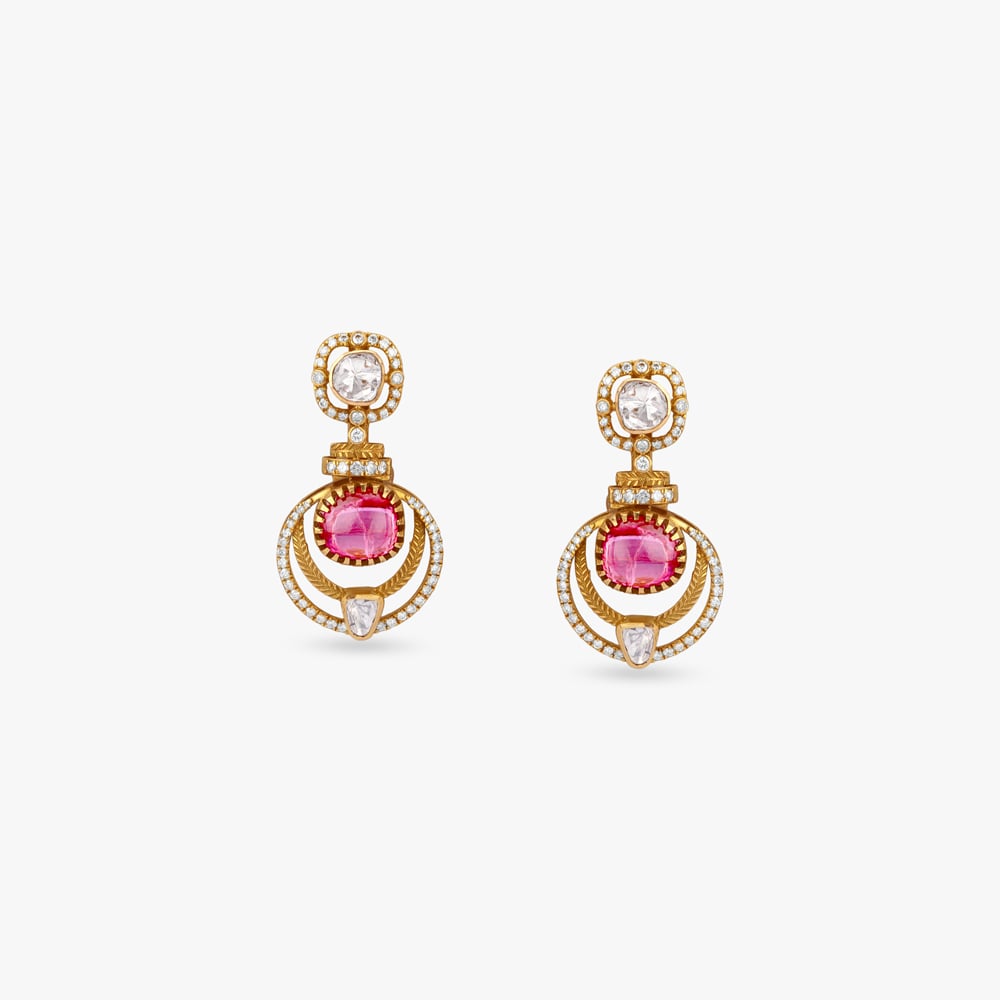 Tourmaline Halo Drop Necklace Set,,hi-res image number null