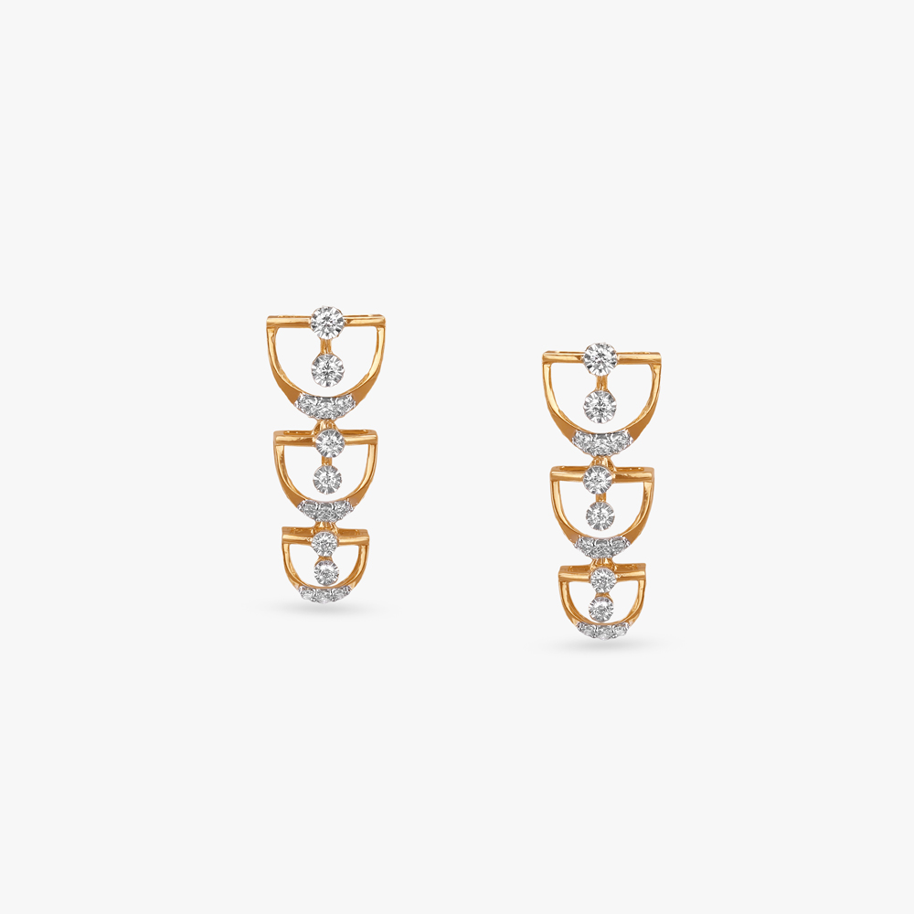 Cascading Curves Diamond Necklace Set,,hi-res image number null
