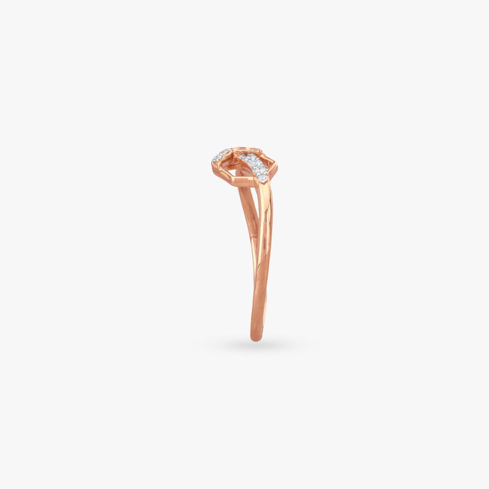 Geometric Sparkle Diamond Ring,,hi-res image number null