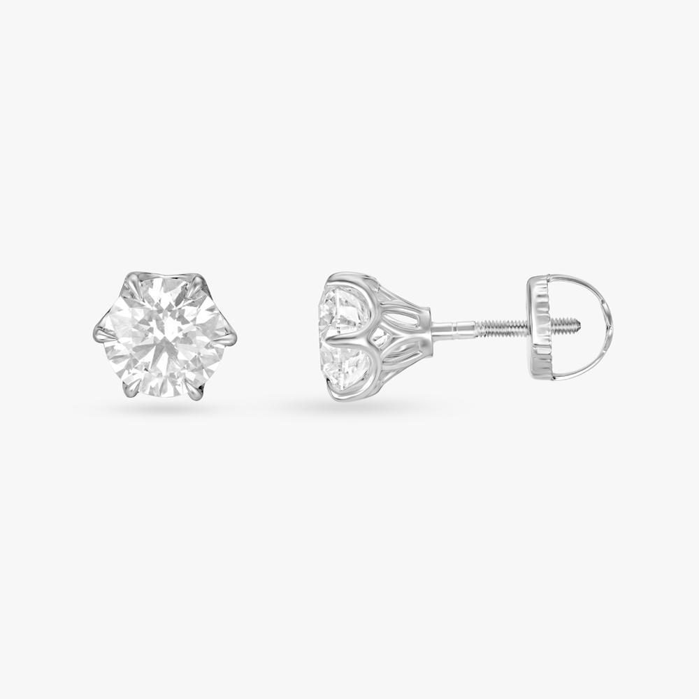 Enchanted Spark Celeste Solitaire Stud Earrings,,hi-res image number null