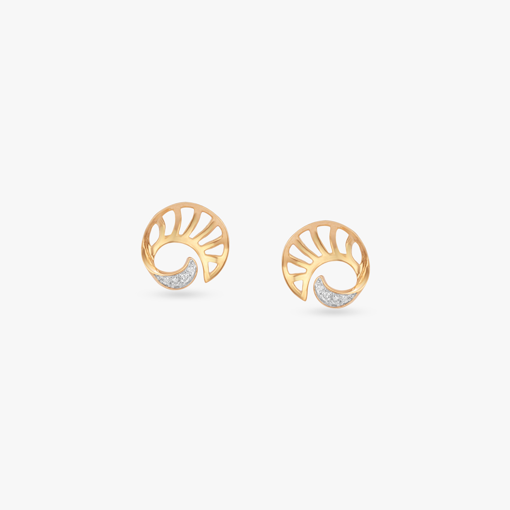 

Spiral Radiance Diamond Stud Earrings