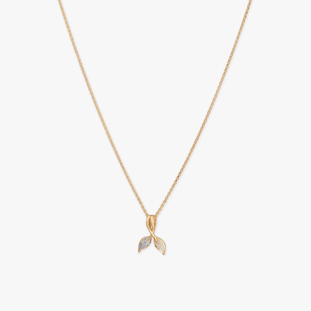 Bloom Twist Diamond Pendant with Chain,,hi-res image number null