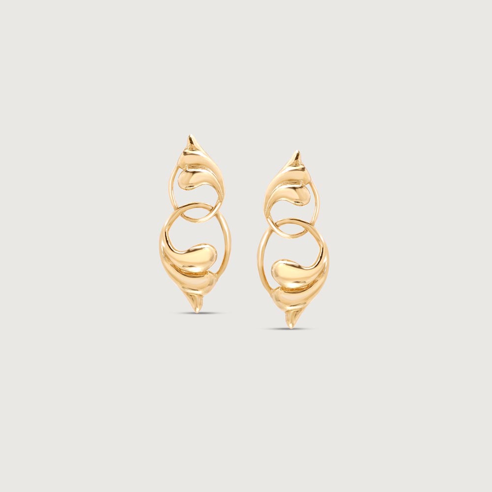 Aurora Loop Gold Stud Earrings,,hi-res image number null