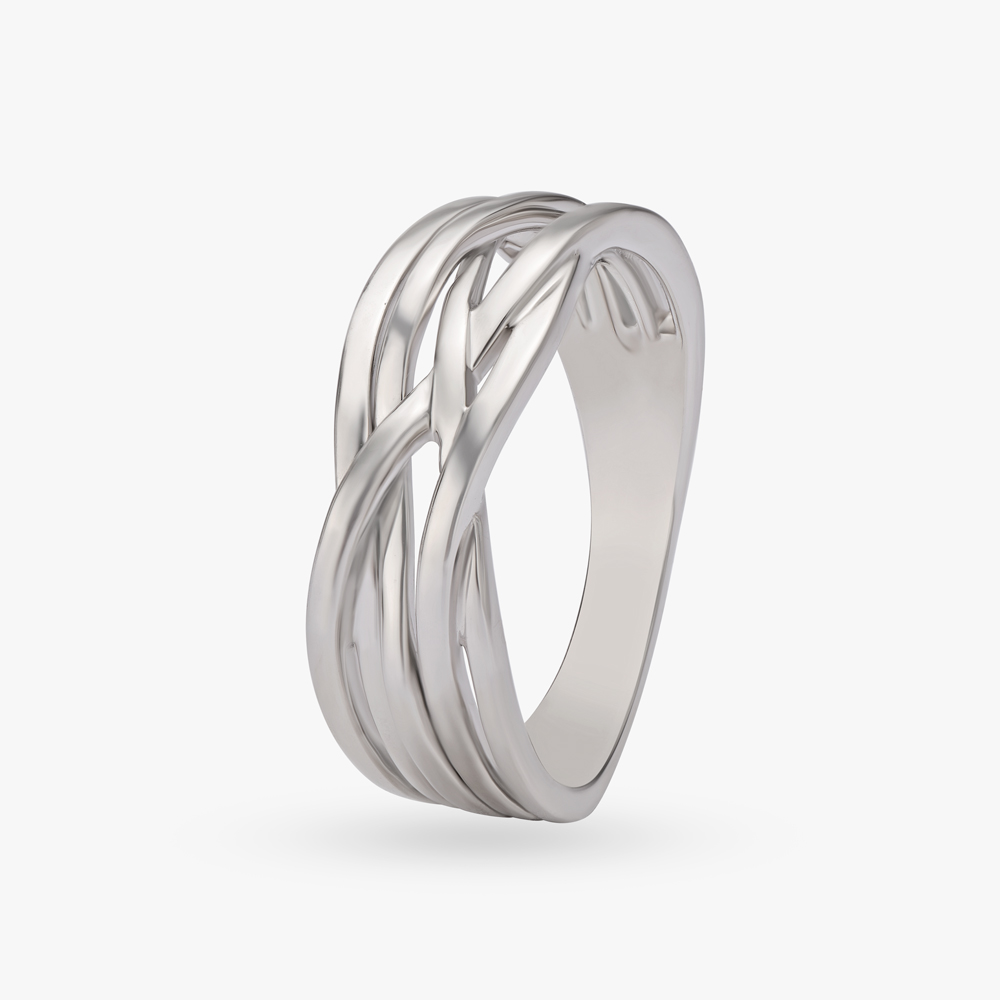 Snazzy Platinum Ring,,hi-res image number null
