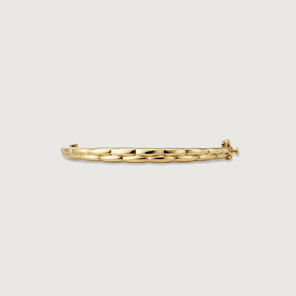 Elegant Twisted Gold Bangle,,hi-res image number null