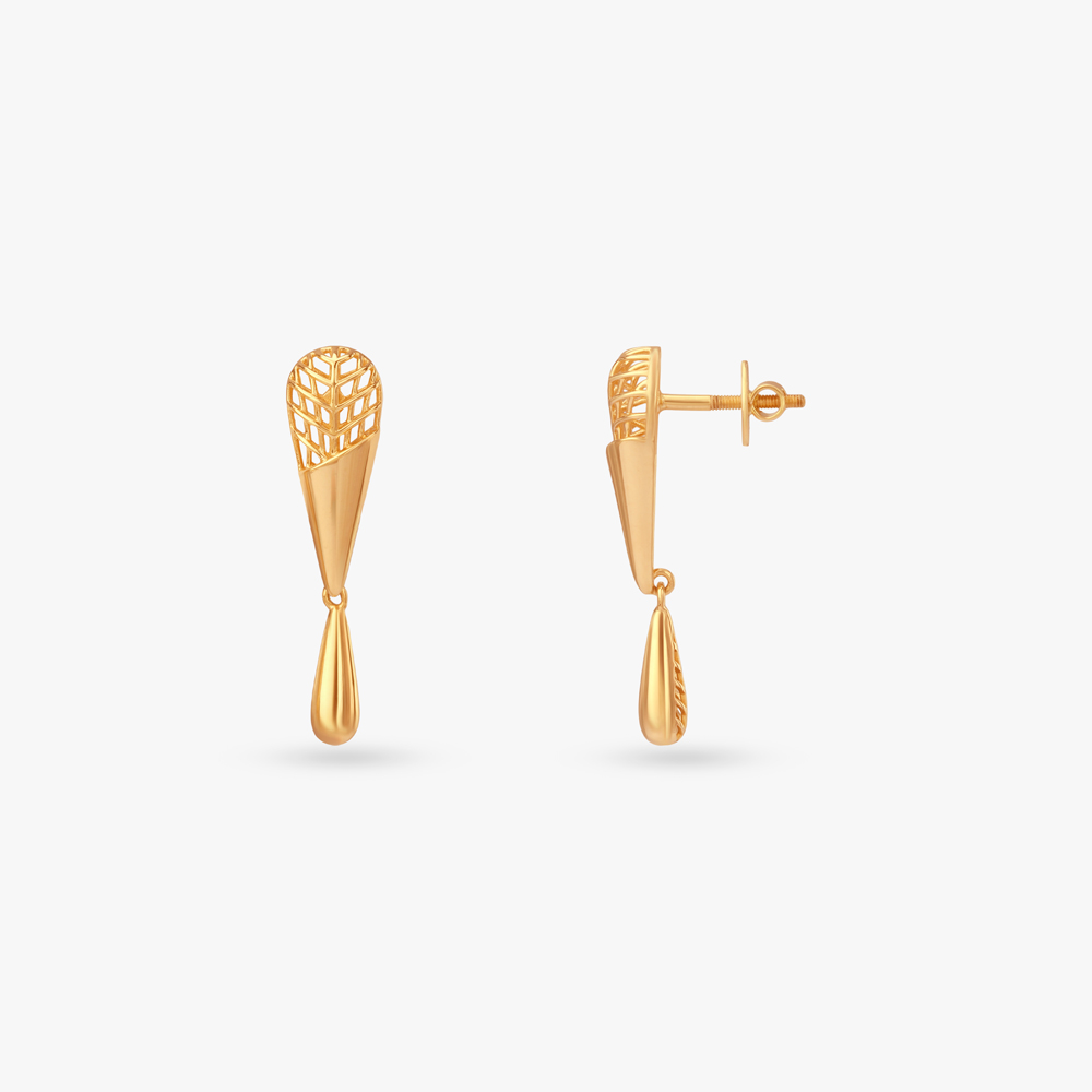 Gilded Grove Gold Pendant and Earrings Set,,hi-res image number null
