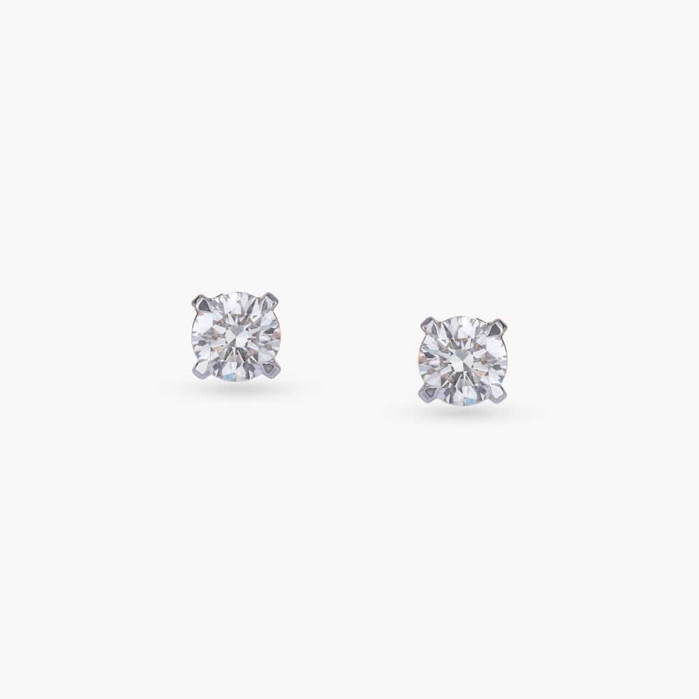 

Timeless Spark Solitaire Stud Earrings