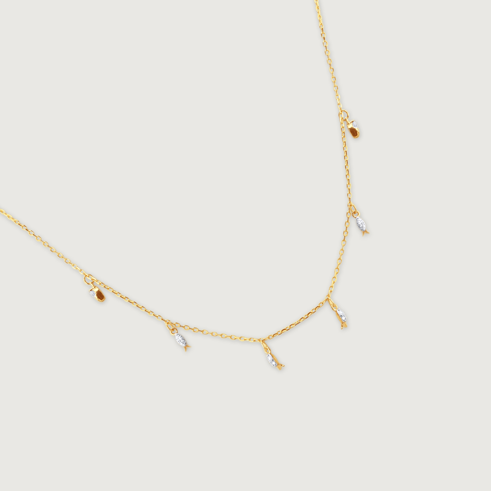 Radiant Droplets Diamond Necklace,,hi-res image number null