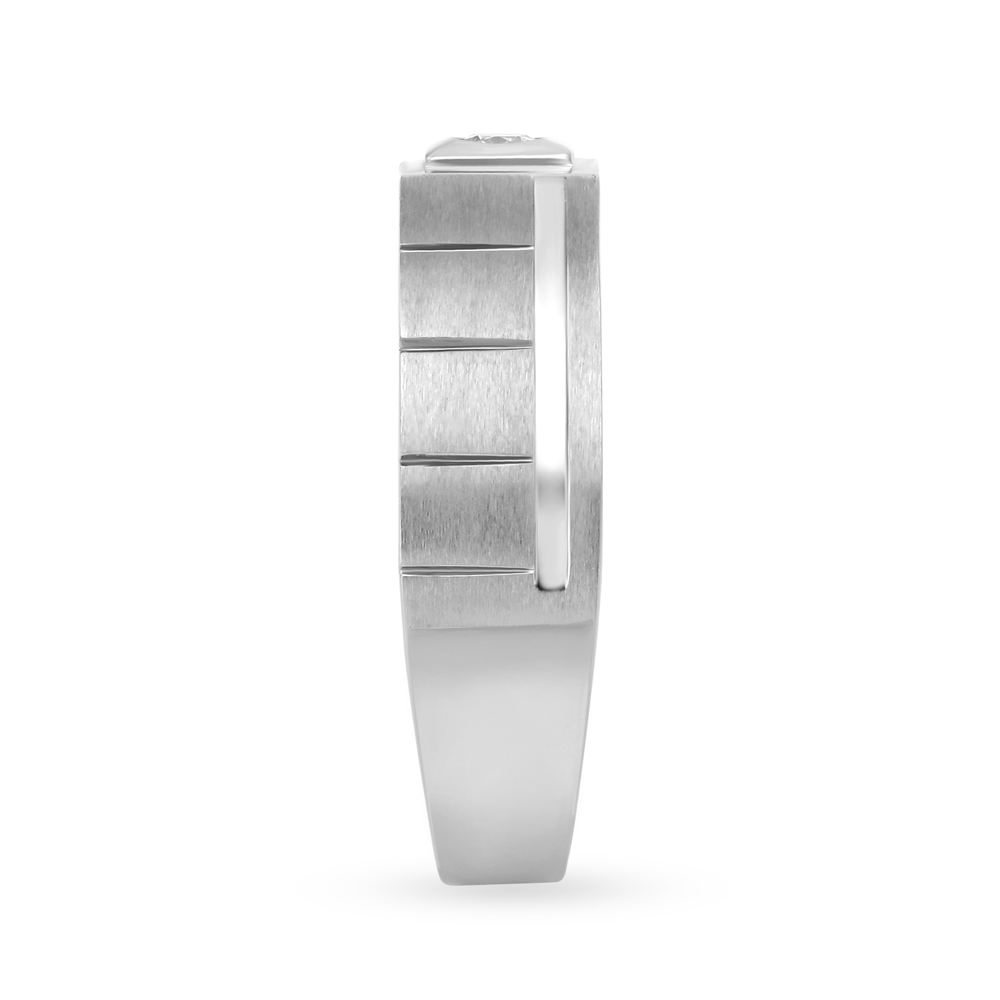 Eclectic 950 Pure Platinum And Diamond Finger Ring,,hi-res image number null