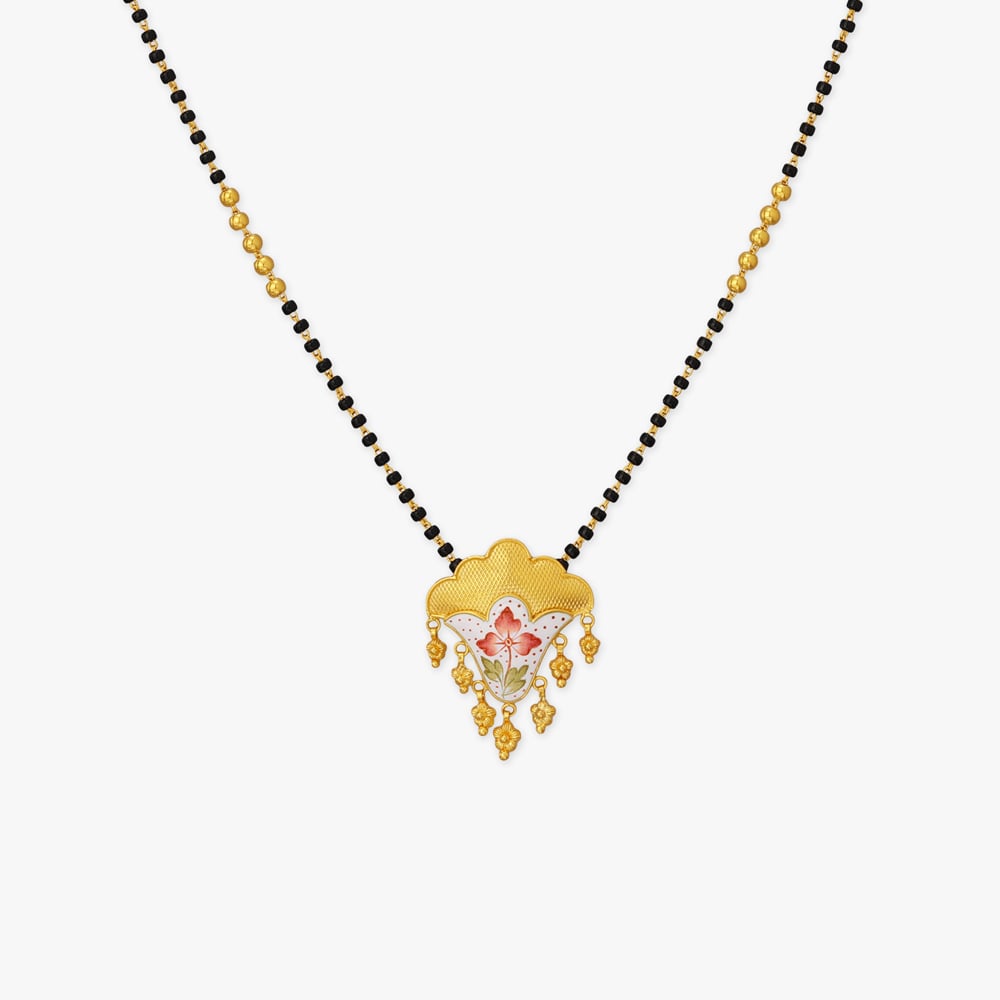 

Scalloped Bloom Gold Mangalsutra