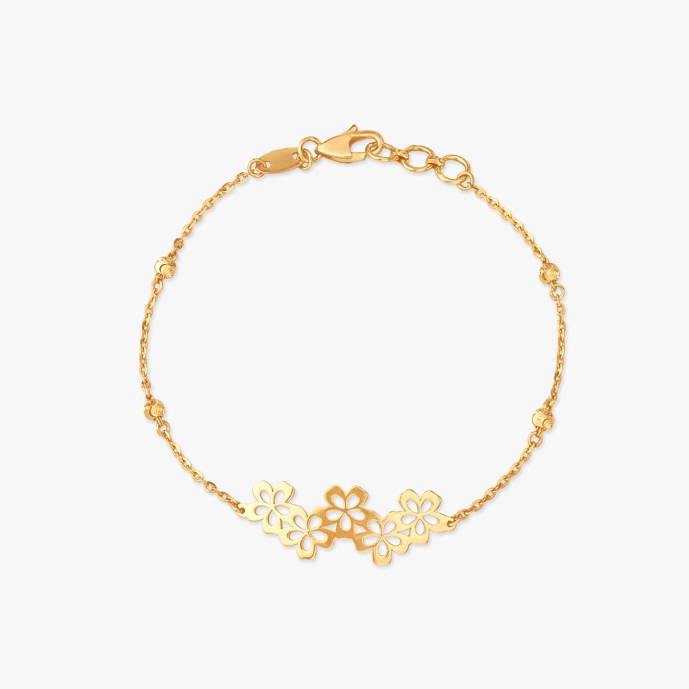 Daisy Garland Gold Bracelet,,hi-res image number null