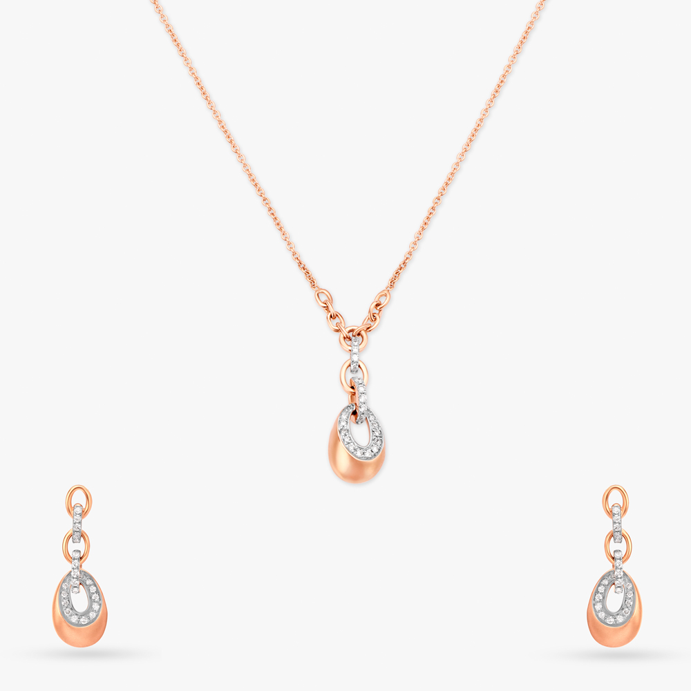Hues of Ringlets Diamond Necklace Set,,hi-res image number null
