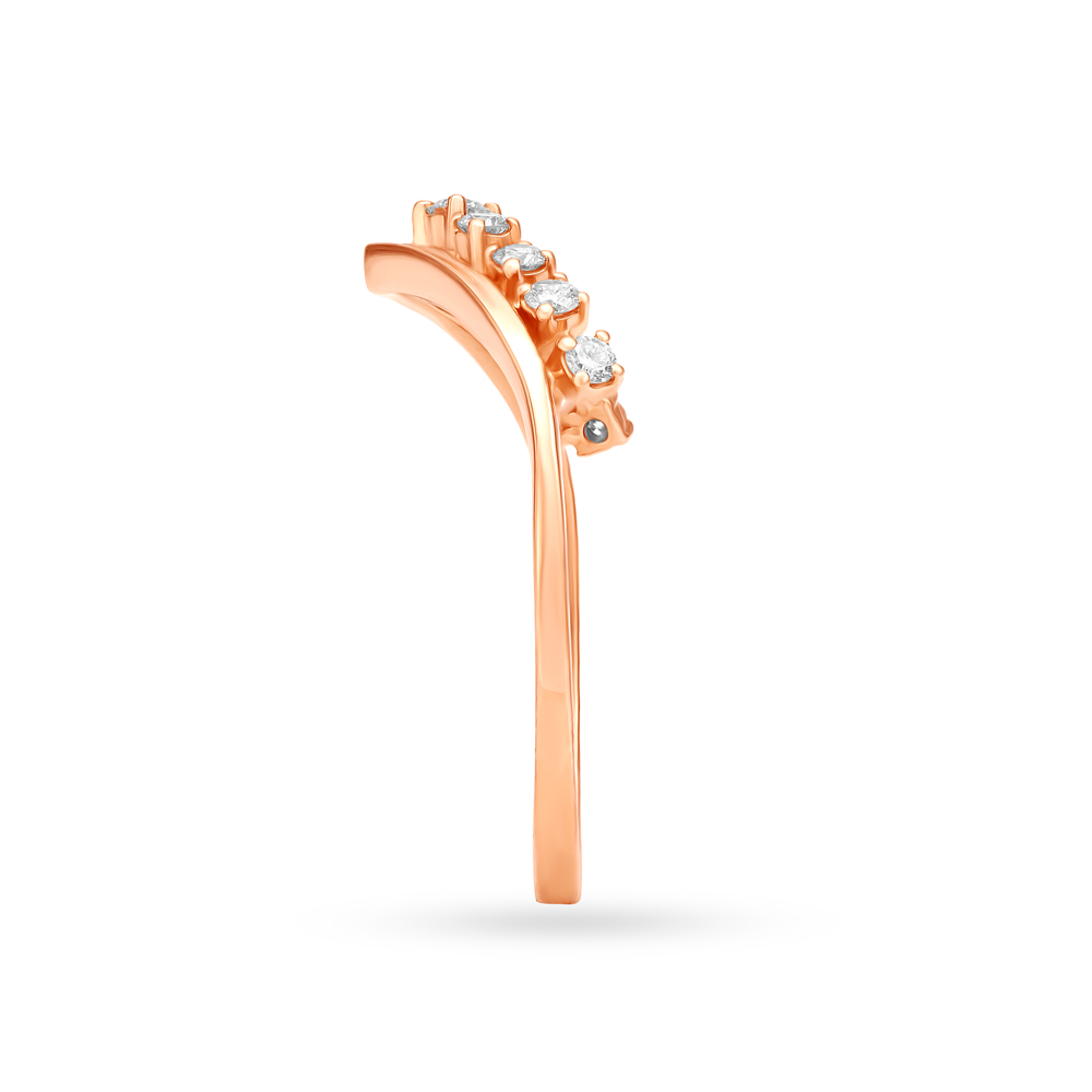 Unique V-style Diamond Ring,,hi-res image number null
