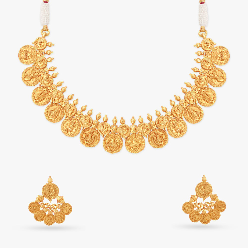 Perini Dance Gold Necklace Set
