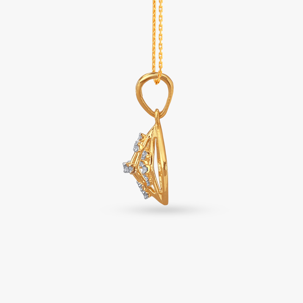 Grid Gleam Diamond Pendant,,hi-res image number null