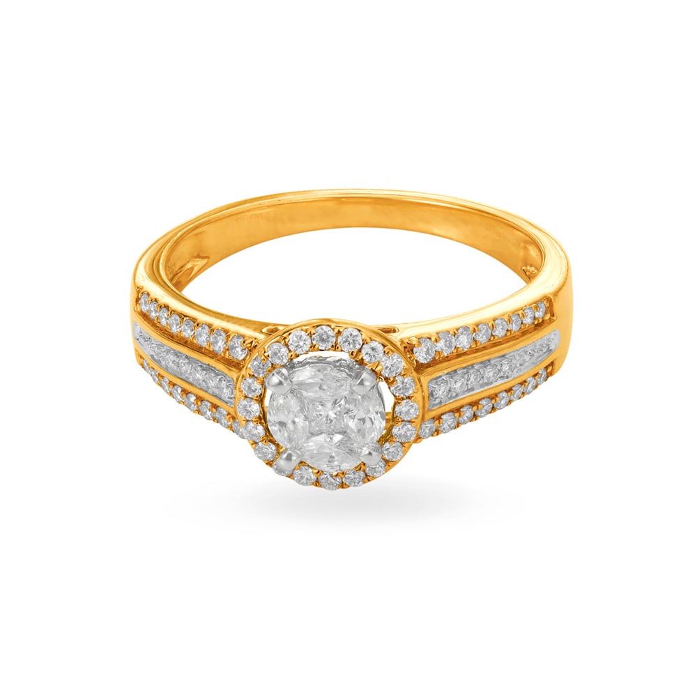 Brilliant Split-Shank Diamond Finger Ring,,hi-res image number null