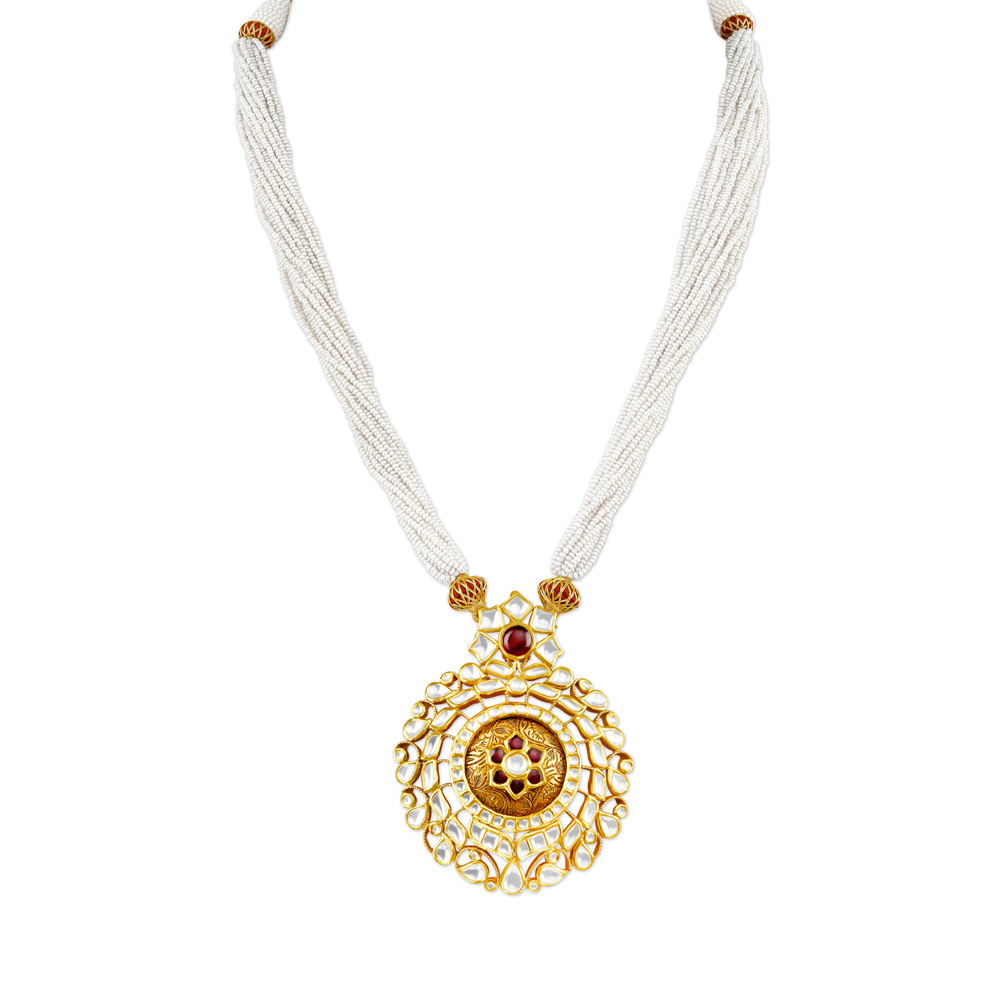 Luminous Gold Pendant with Chain,,hi-res image number null