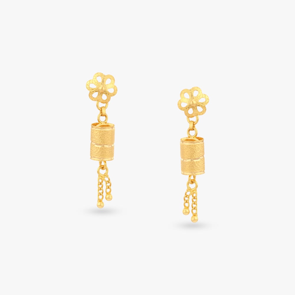 

Little Blossom Gold Jhumka Earrings for Kids