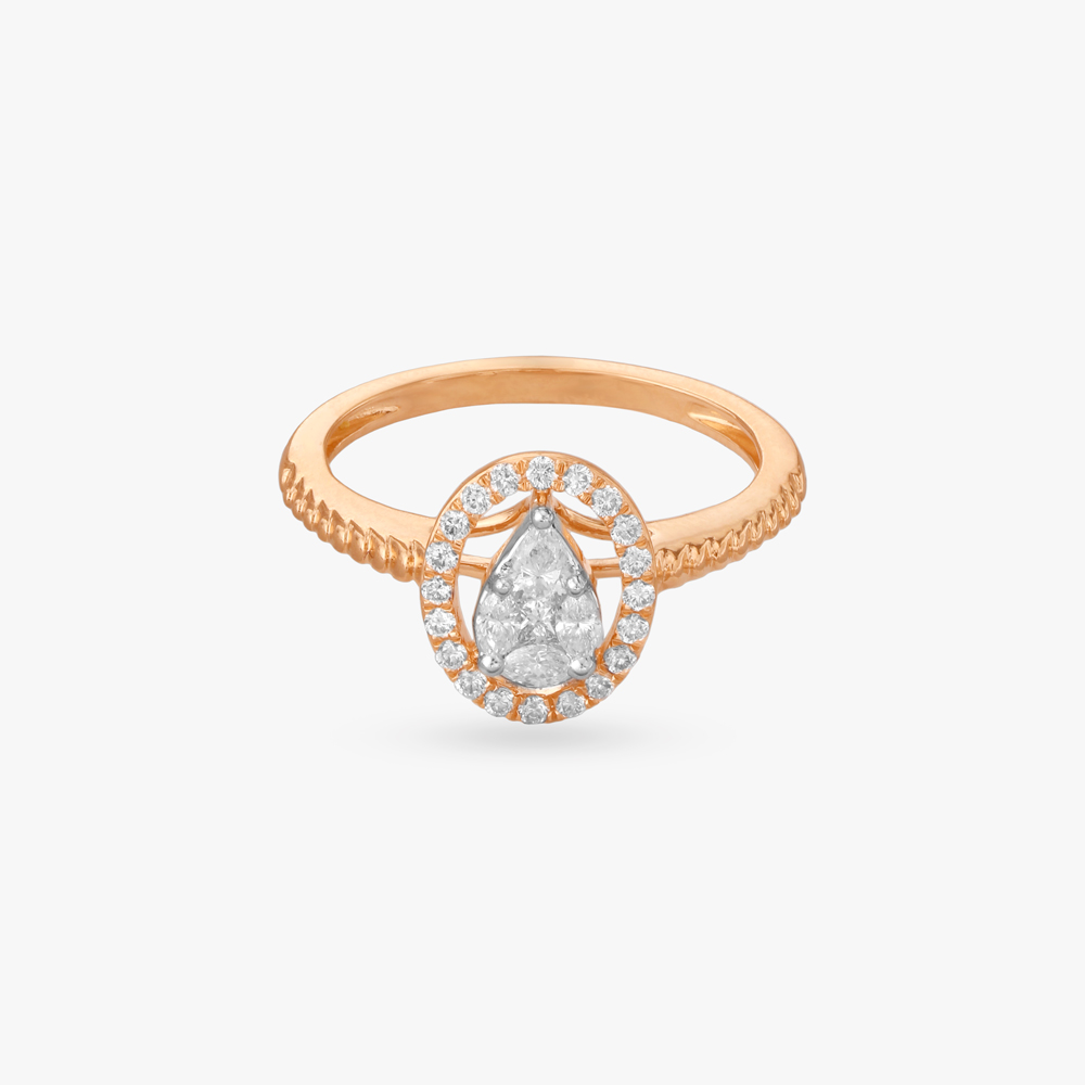 Dreamy Halo Diamond Finger Ring,,hi-res image number null