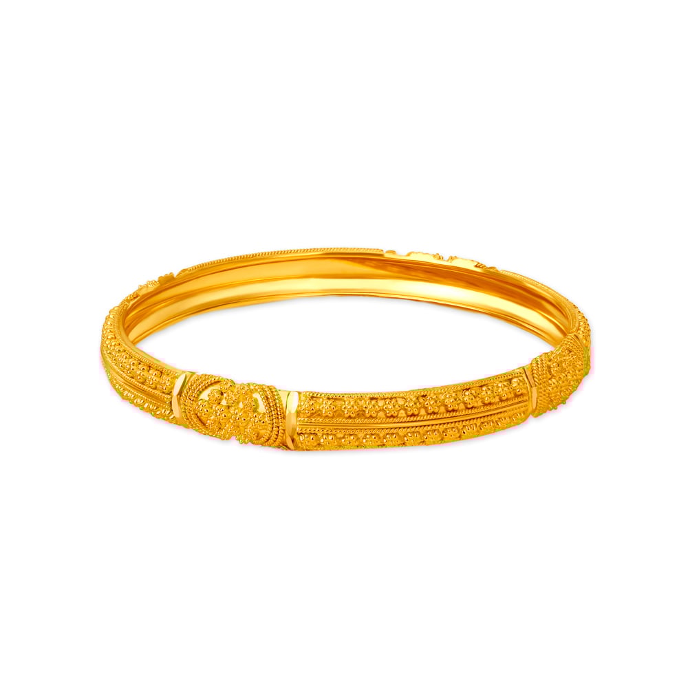 Intricate Charm Gold Bangles,,hi-res image number null