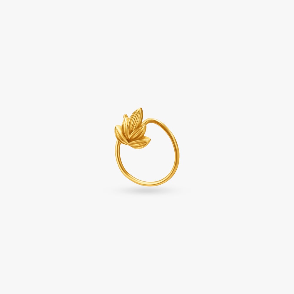 Willow Twist Gold Nose Pin,,hi-res image number null