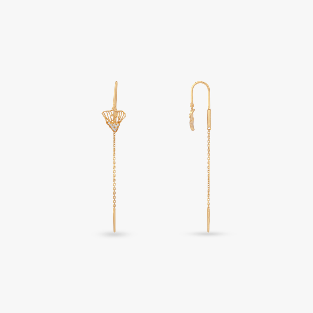 Sunbeam Cascade Diamond Drop Earrings,,hi-res image number null