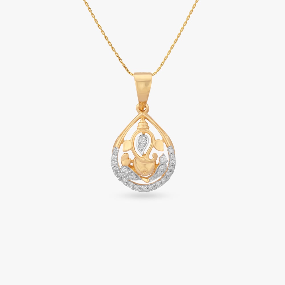 

Divine Ganesh Diamond Pendant