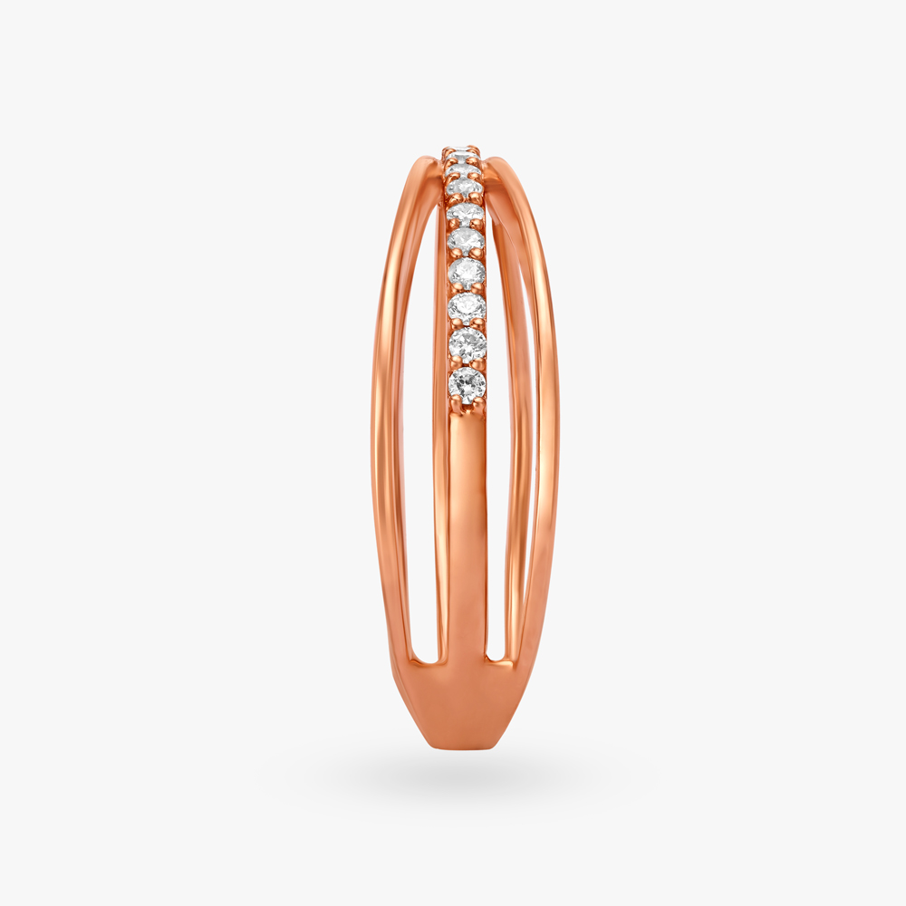 Enticing Crossover Diamond Ring,,hi-res image number null