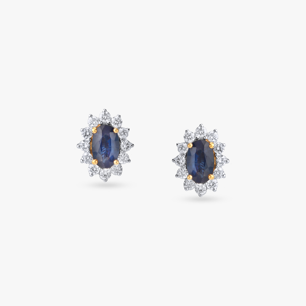 Elegant Midnight Diamond Pendant and Earrings Set,,hi-res image number null