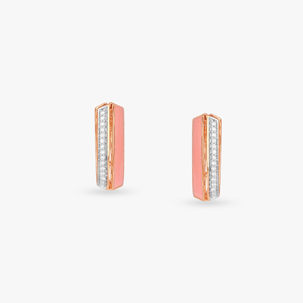 Double Take Diamond Hoop Earrings,,hi-res image number null